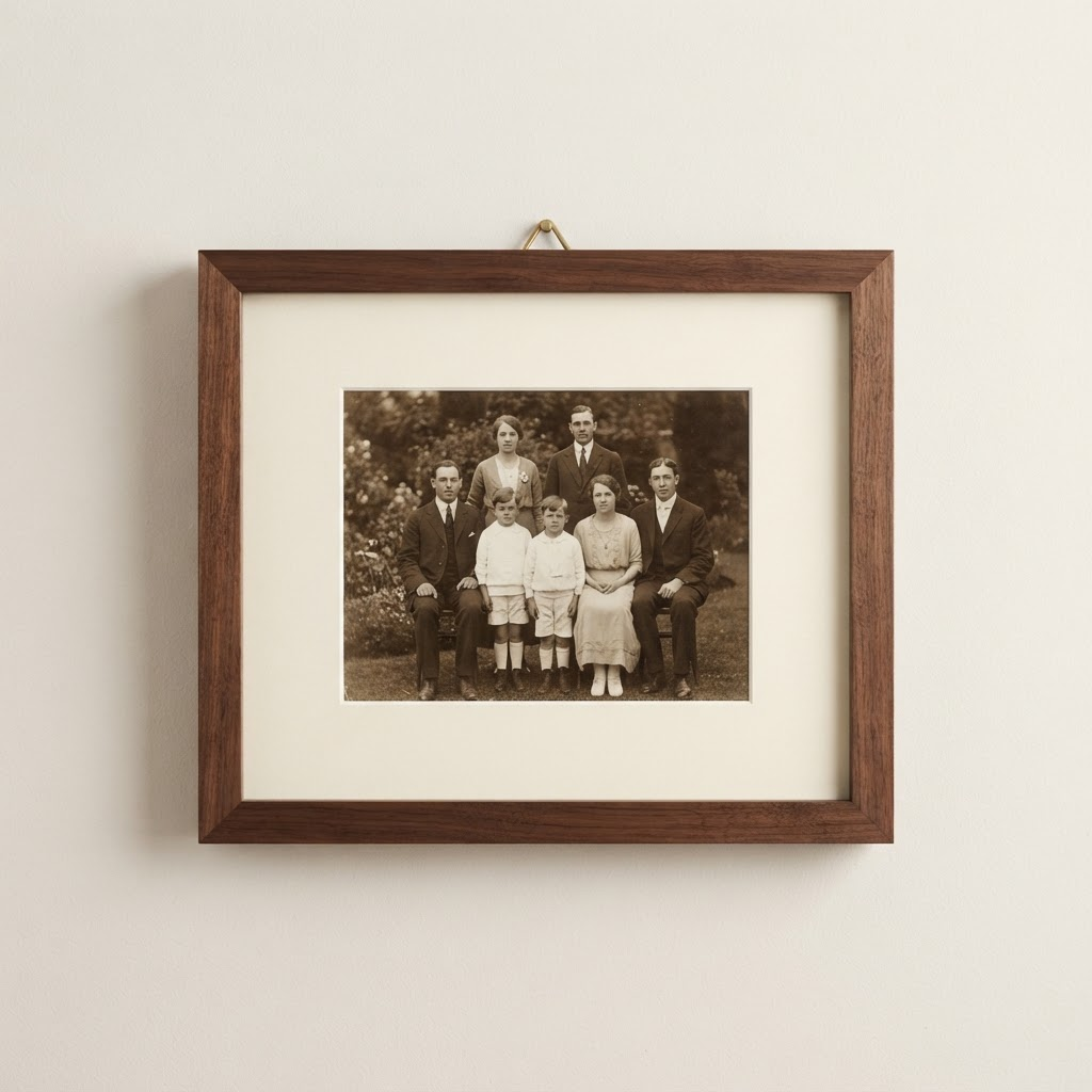 Vintage Walnut photo frame